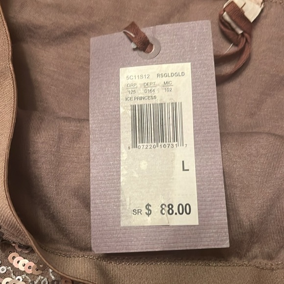 NWT CHELSEA & VIOLET ICE PRINCESS Elegant Sequin Embellished MINI Skirt LARGE - Picture 3 of 9